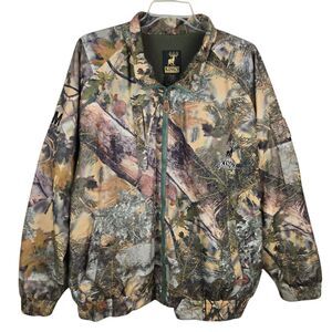King’s Mountain Shadow Camo Fleece Lined Jacket Sz XL Regular Hunting Full Zip